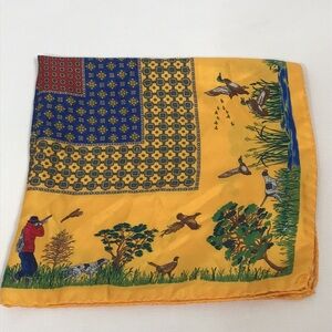 NWT JPRESS Scene Of Hunting Square Scarf